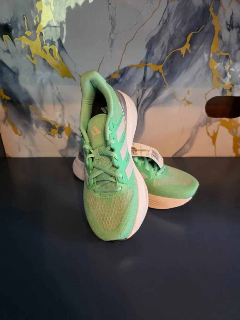 Adidas Ultrarun 5 W Running Shoes NWT Women's 6.5 Green JQ6950